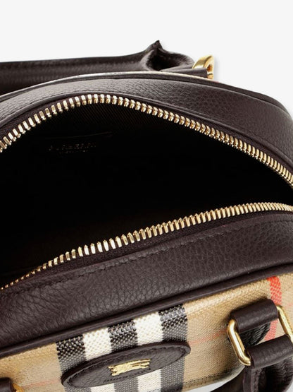 Burberry Highlands Mini Bowling WWW crossbody bag - Sand