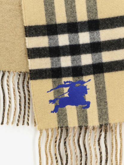 BURBERRY - Cashmere scarf with Check motif