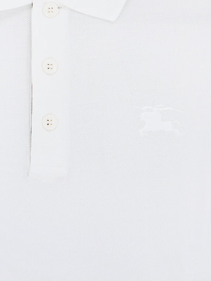 Burberry Organic cotton polo shirt - White