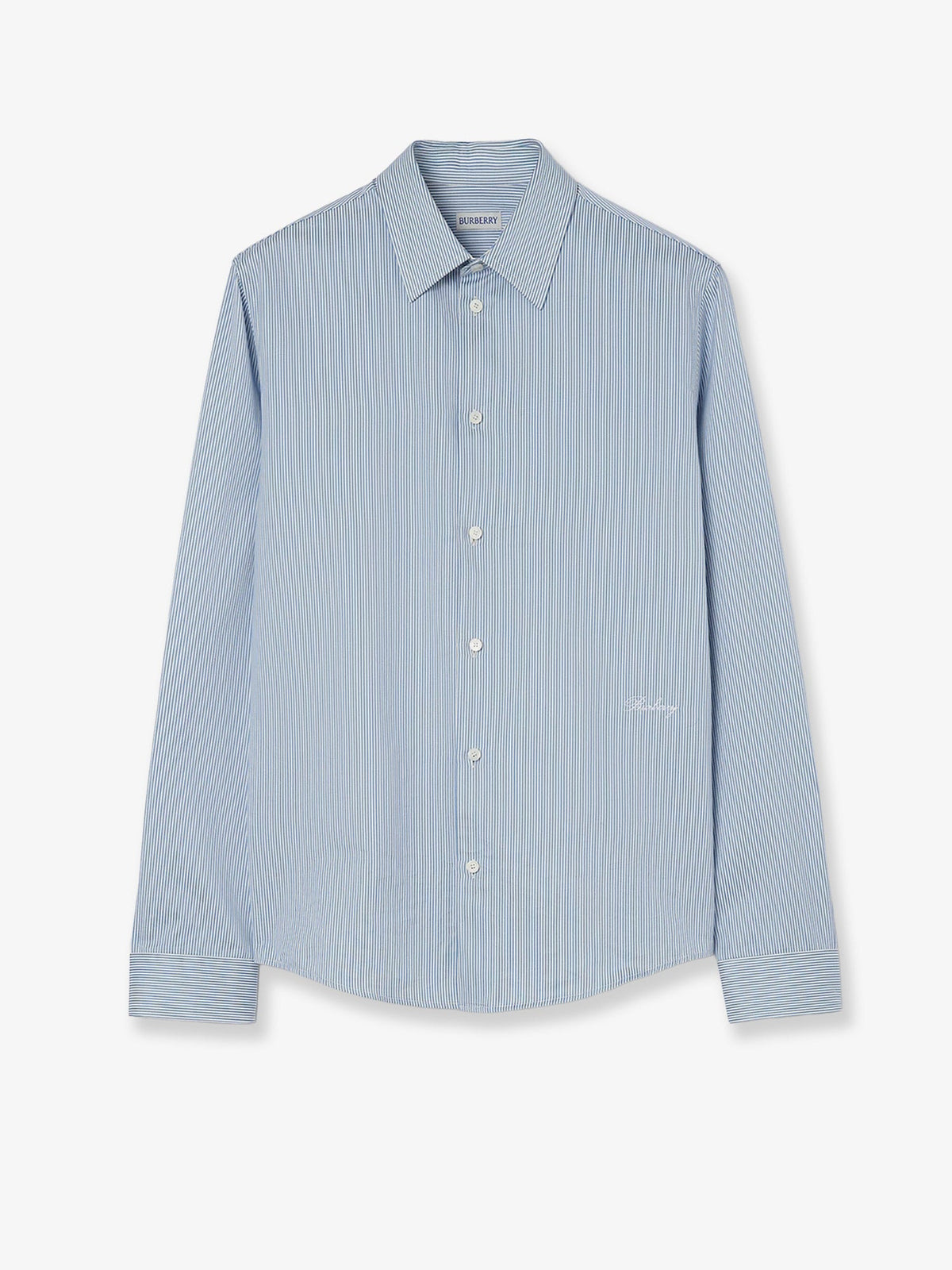 Burberry Striped cotton shirt - Sunbleached Blue