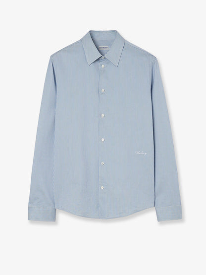 Burberry Striped cotton shirt - Sunbleached Blue