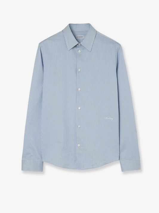 Burberry Striped cotton shirt - Sunbleached Blue