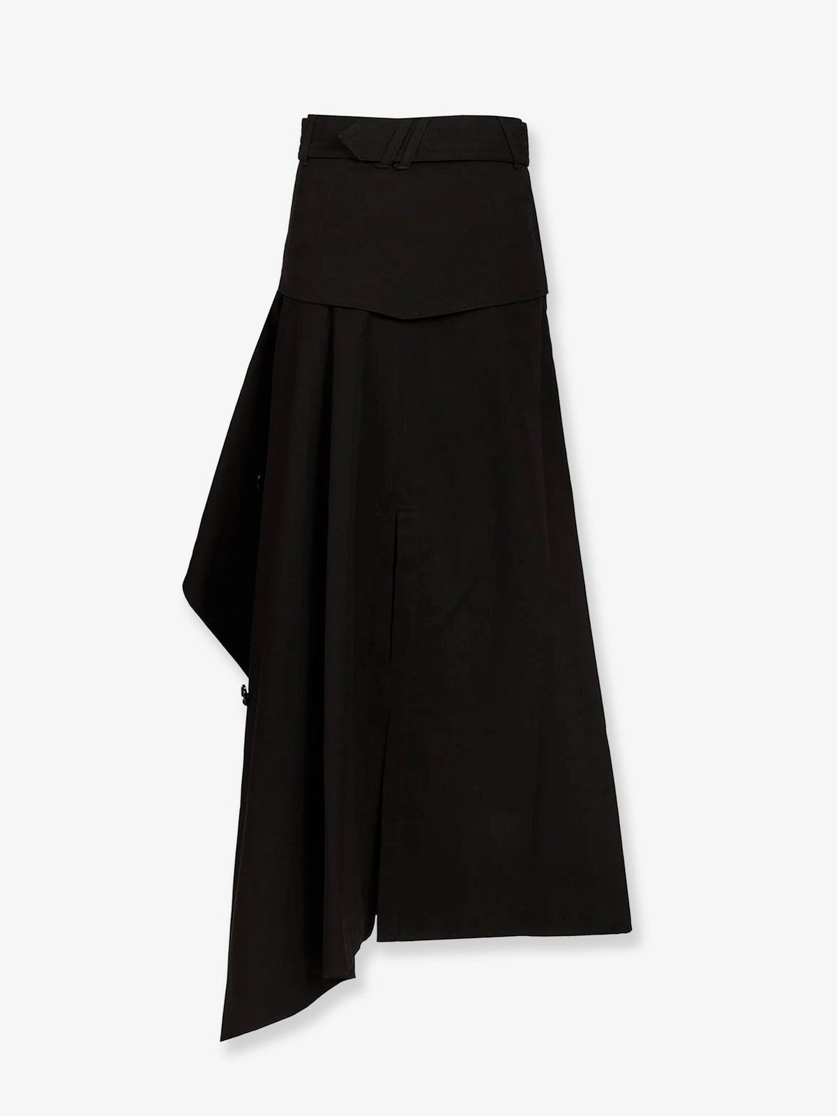 Burberry Heather Asymmetrical Trench Skirt - Black