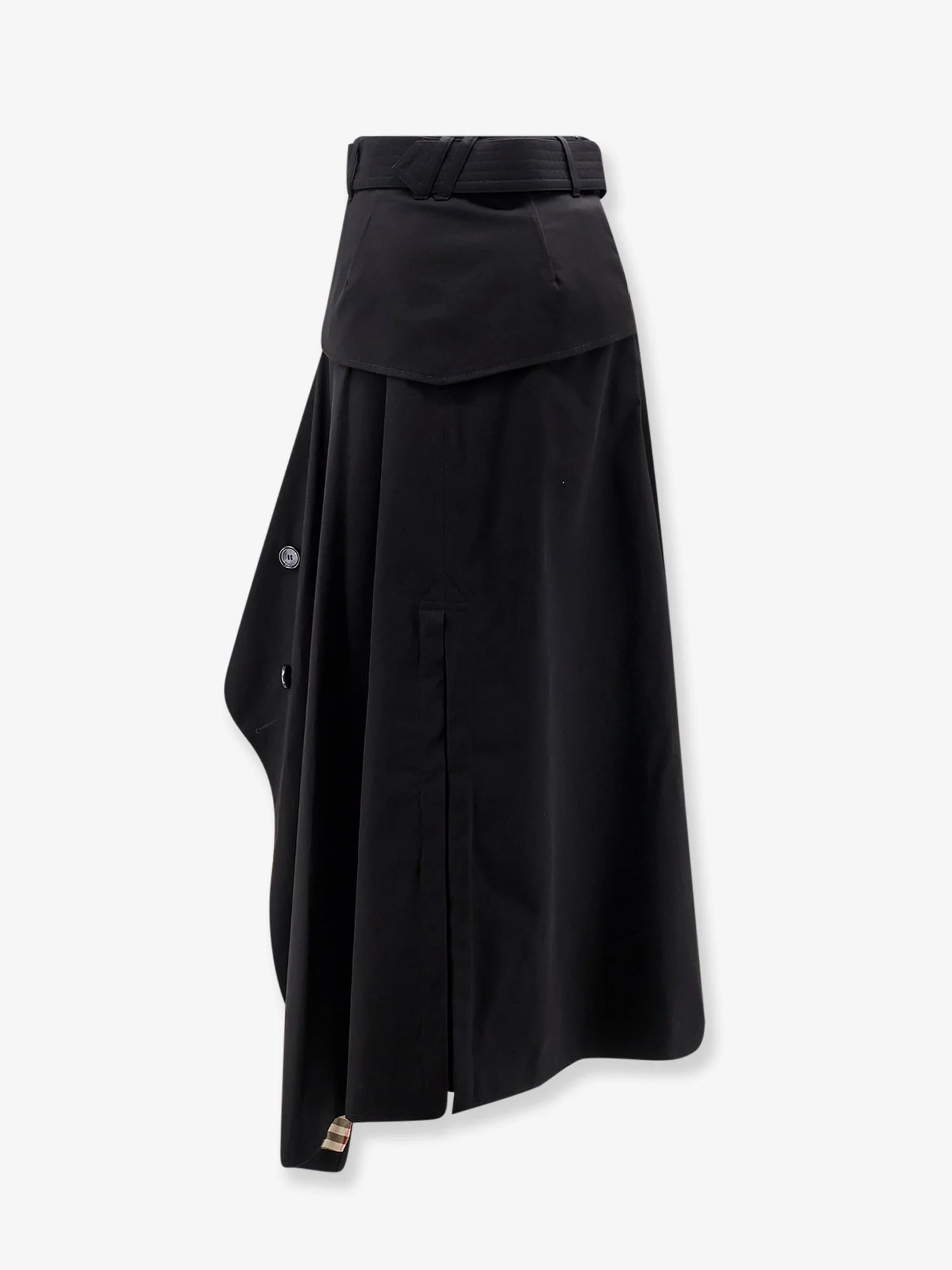 BURBERRY - Heather Asymmetrical Trench Skirt