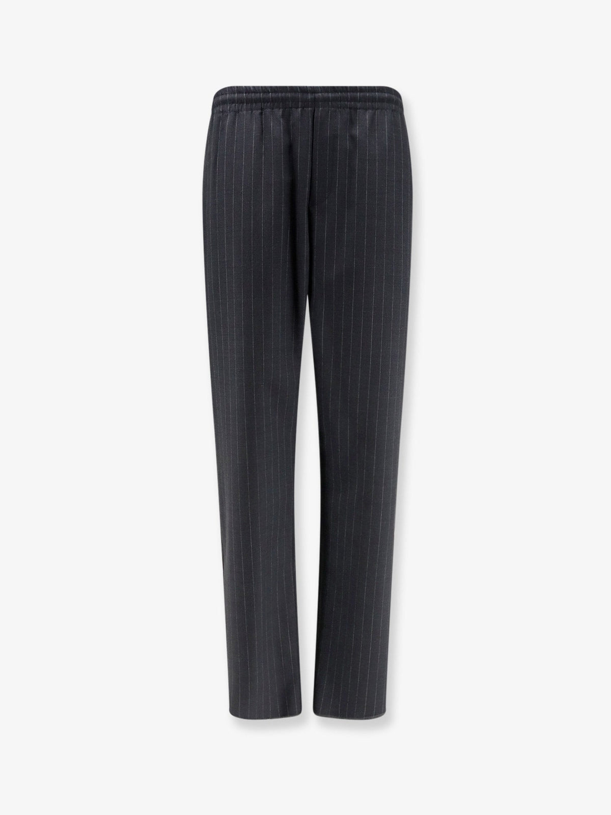 Burberry Wool trousers with drawstring - Iron Grey Stripe
