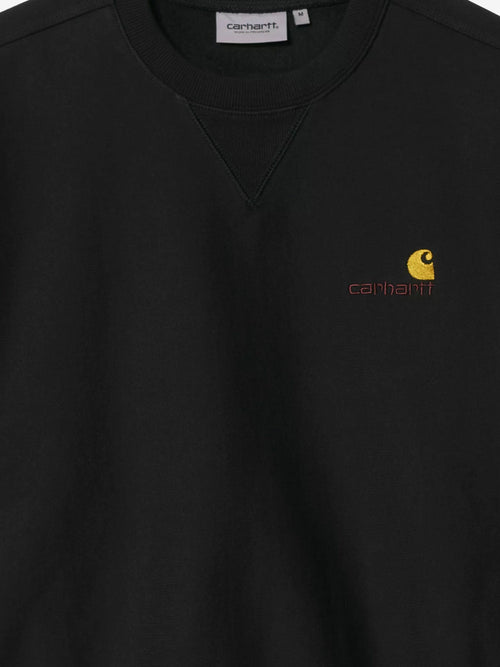 Carhartt WIP American script cotton blend sweatshirt - Nero