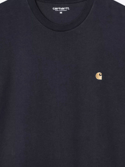 Carhartt WIP Chase cotton t-shirt - Darknavygold