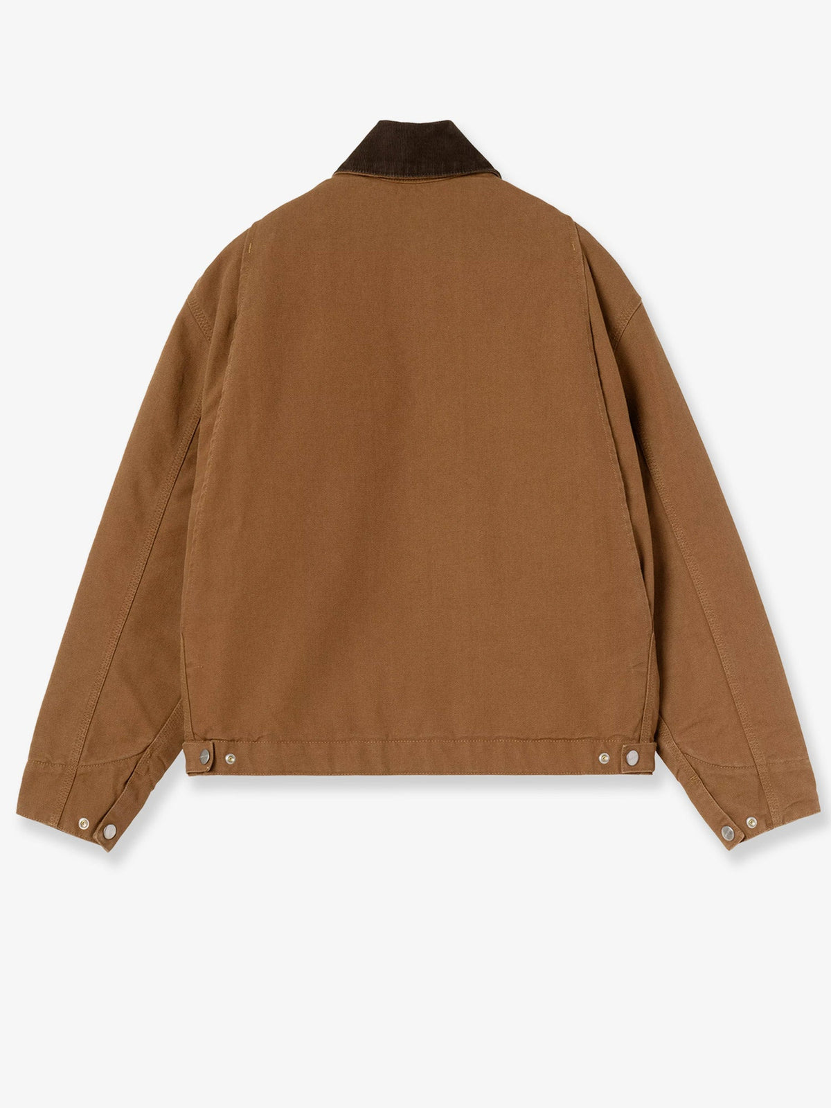 Carhartt WIP Detroit canvas jacket with front logo patch - Brown