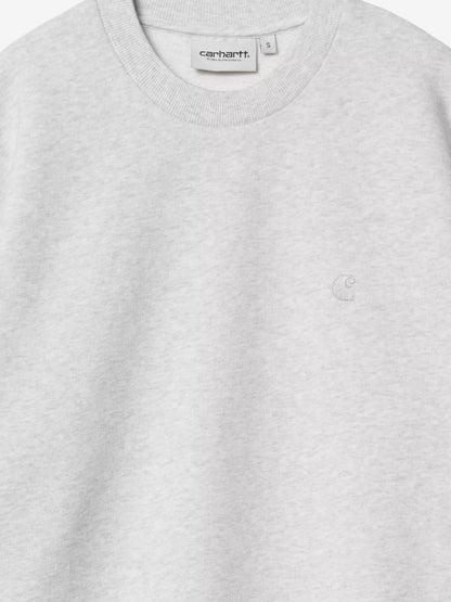 Carhartt WIP Casey cotton sweatshirt - Ashheatersilver