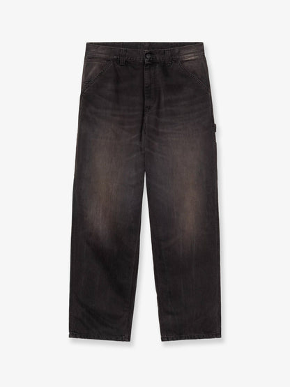 Carhartt WIP Washed-out black denim jeans - Blacktobacco