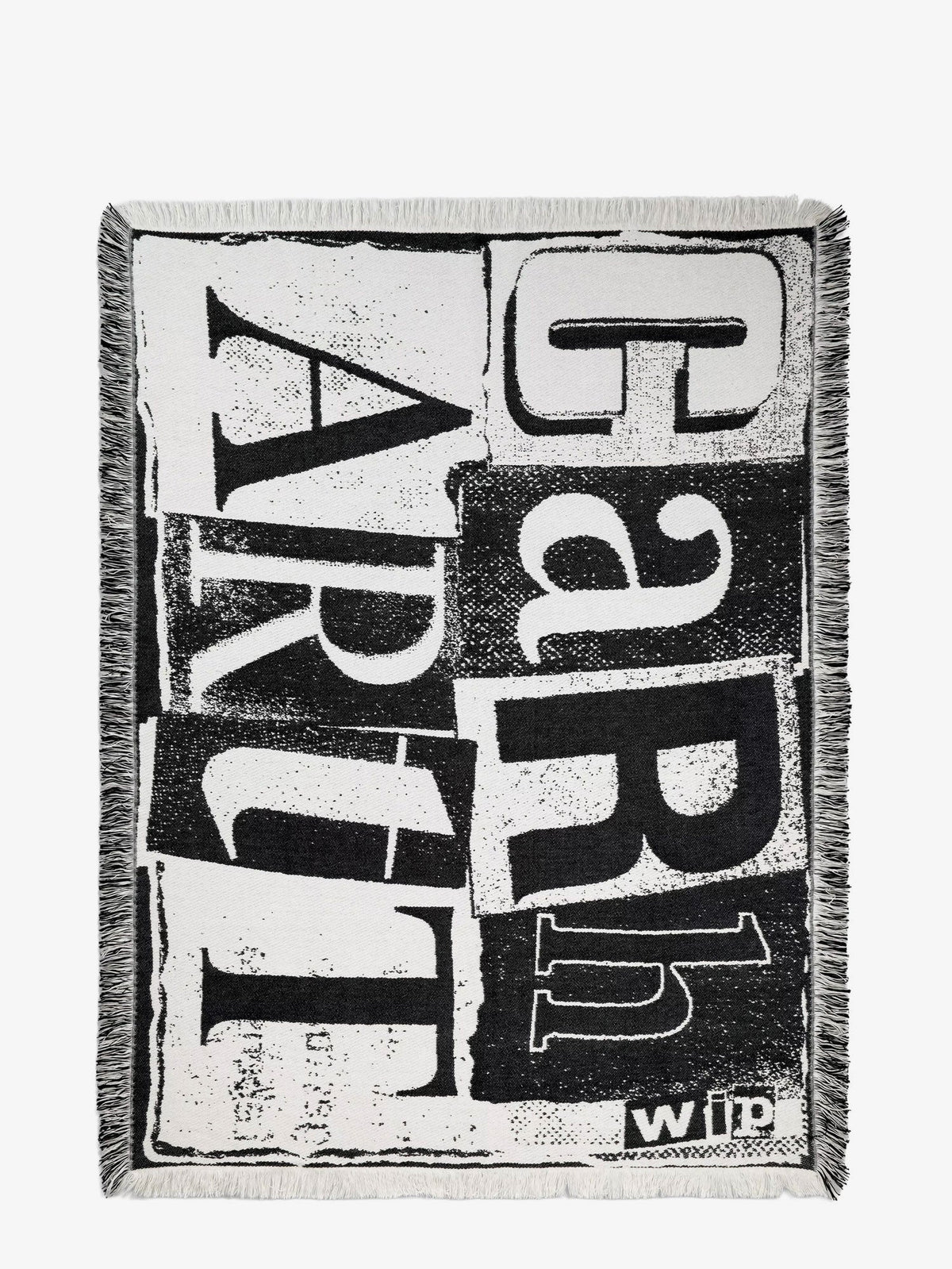 Carhartt WIP Cotton Letterpress Blanket - Black Wax