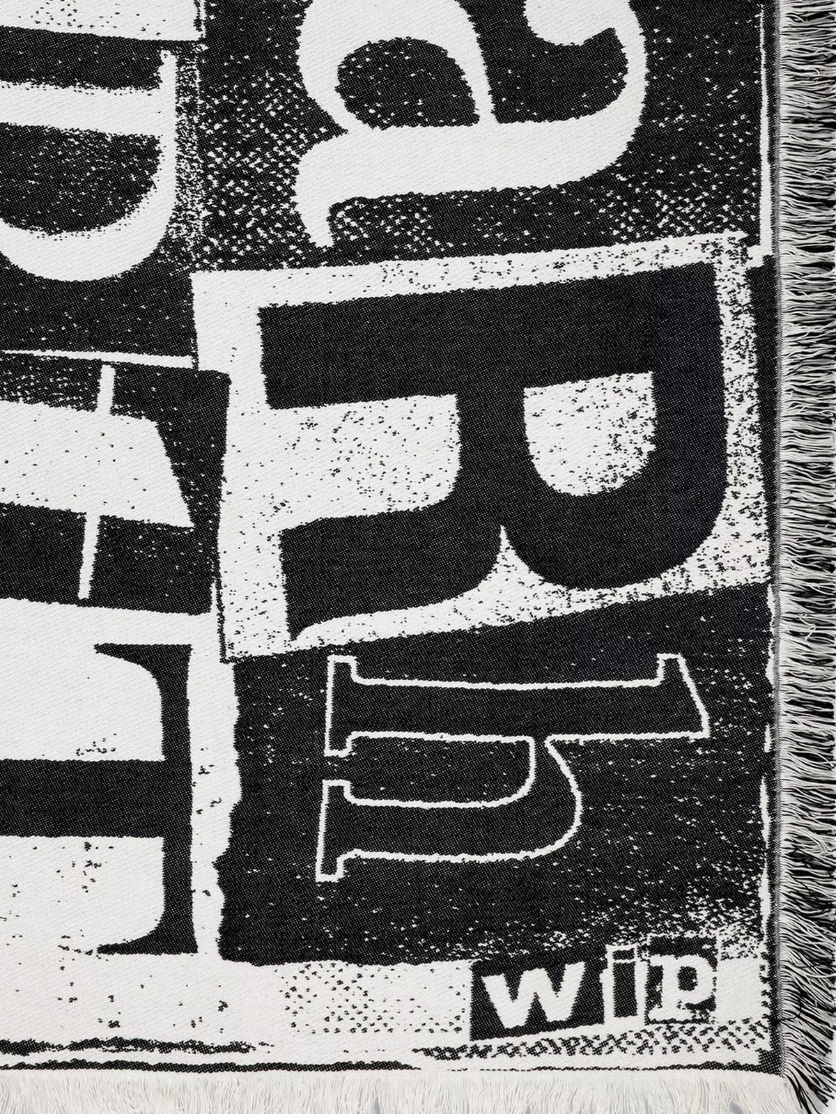 Carhartt WIP Cotton Letterpress Blanket - Black Wax
