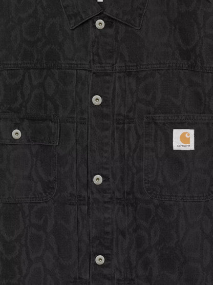 Carhartt WIP Belmar black denim jacket - Snakecamo