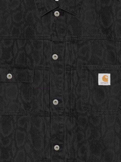 Carhartt WIP Belmar black denim jacket - Snakecamo