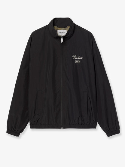 Carhartt WIP Travon water-repellent nylon  jacket with embroidered logo on the front - Blackwax