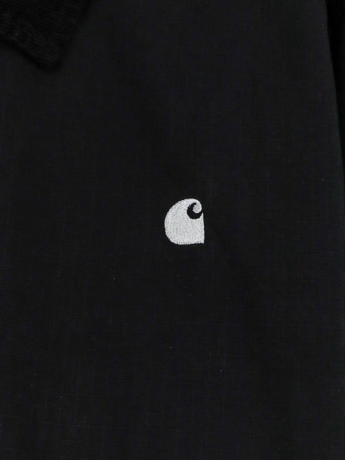 Carhartt WIP Madison Ripstop cotton jacket with embroidered logo on the front - Blackwax
