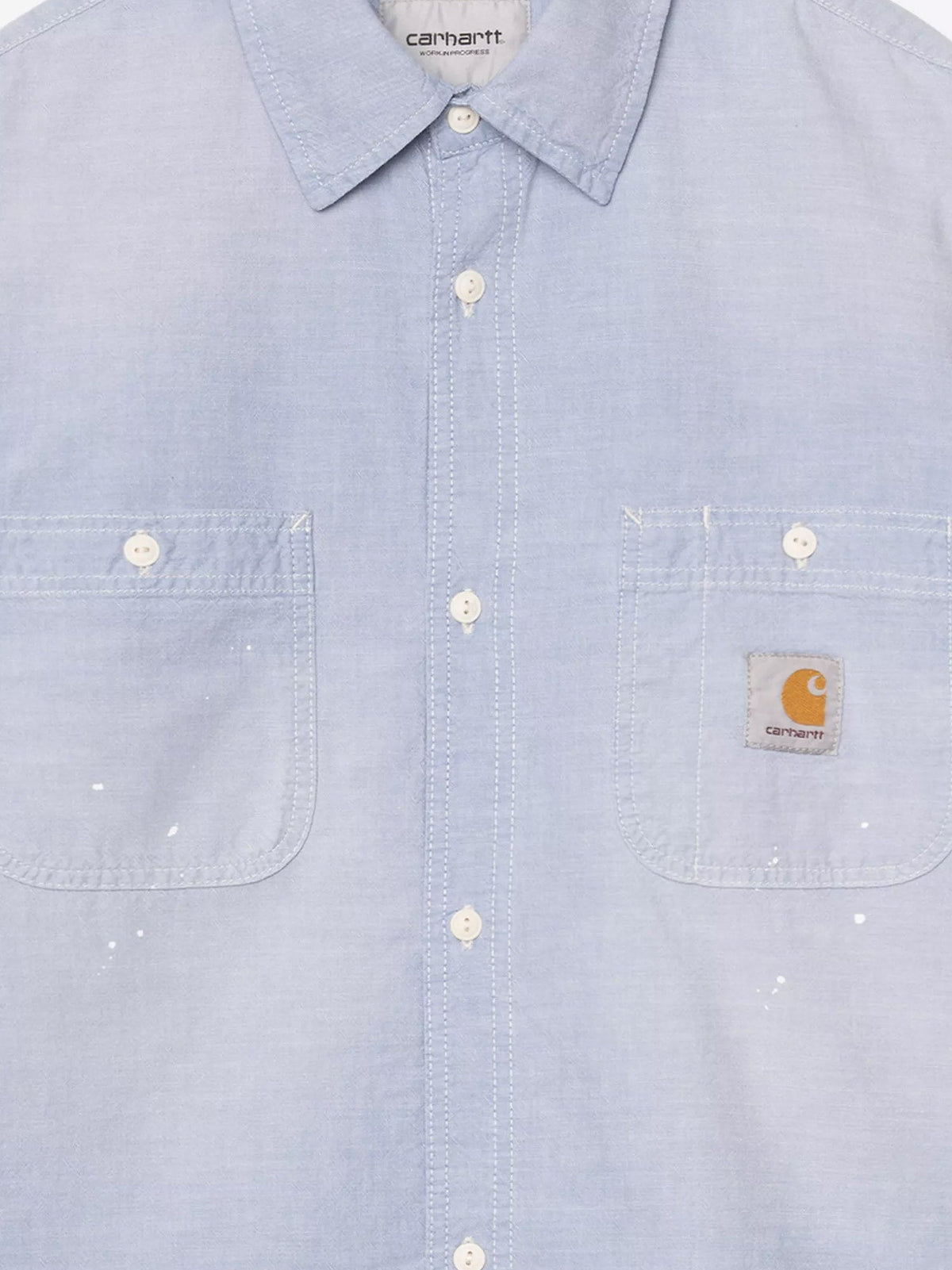 Carhartt WIP Painter cotton shirt with used effect - Blue