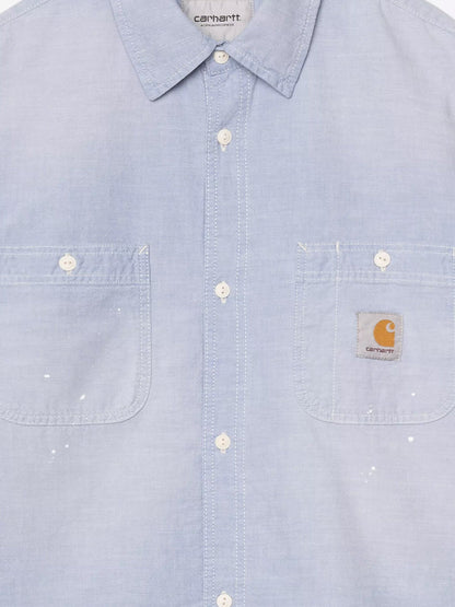 Carhartt WIP Painter cotton shirt with used effect - Blue