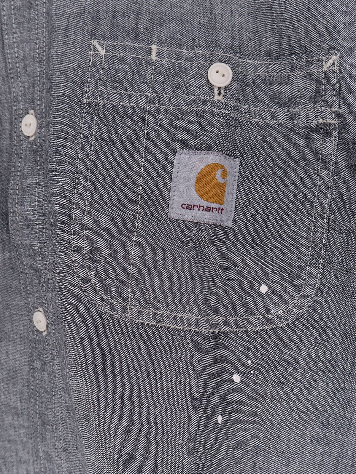 Carhartt WIP Painter used effect cotton shirt - Black