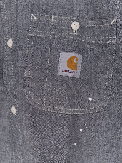 Carhartt WIP Painter used effect cotton shirt - Black