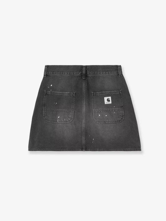 Carhartt WIP W'Maeve Double Knee black denim skirt