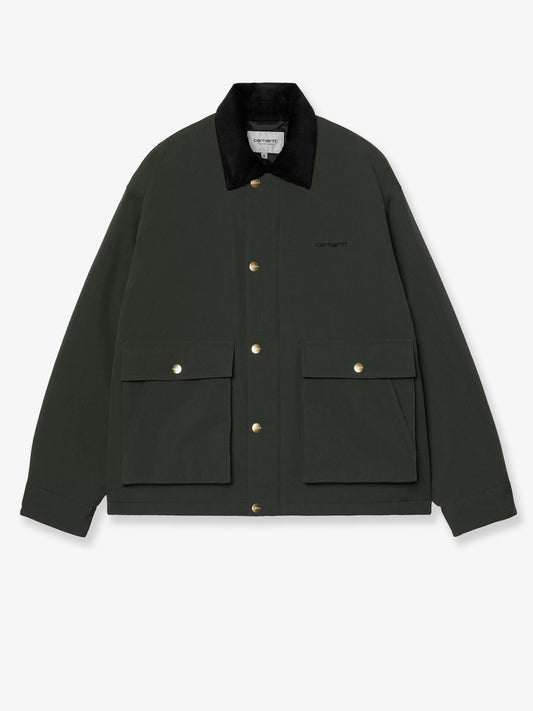 Carhartt WIP Quentin nylon jacket with embroidered logo on the front - Ravenblack