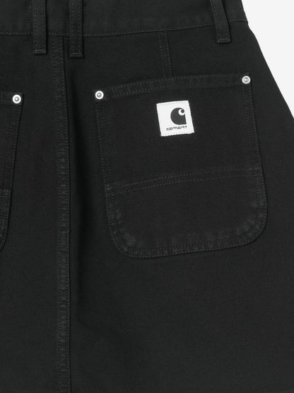 Carhartt WIP Black denim skirt