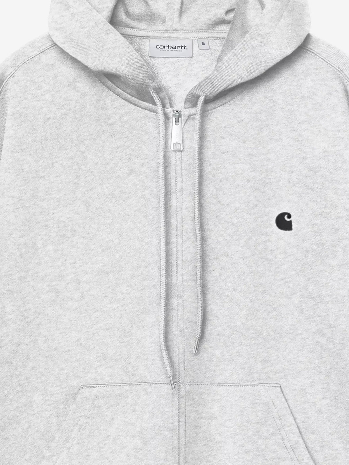 Carhartt WIP Mack Jacket melange cotton hoodie - Ashheaterblack