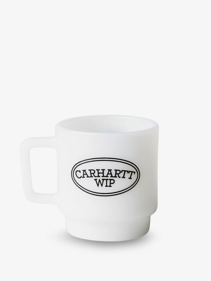 Carhartt WIP Hugging Cats Glass Mug - White