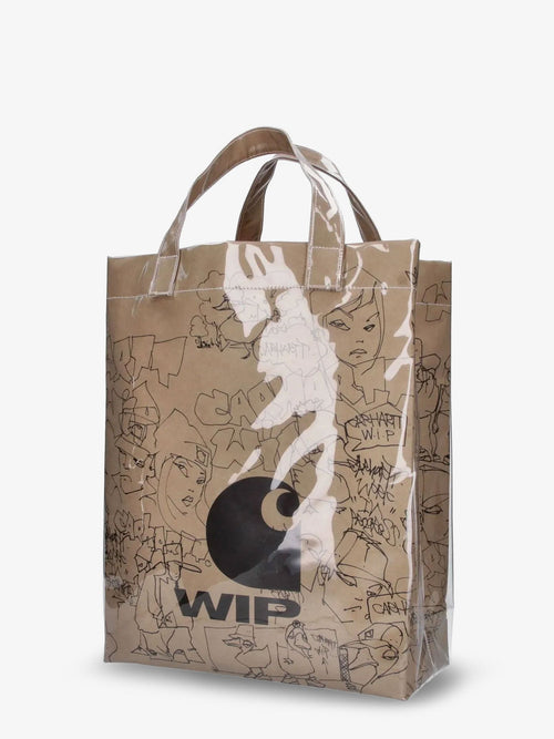 Carhartt WIP Blinkerfluid Paper Laminated Paper handbag - Brown