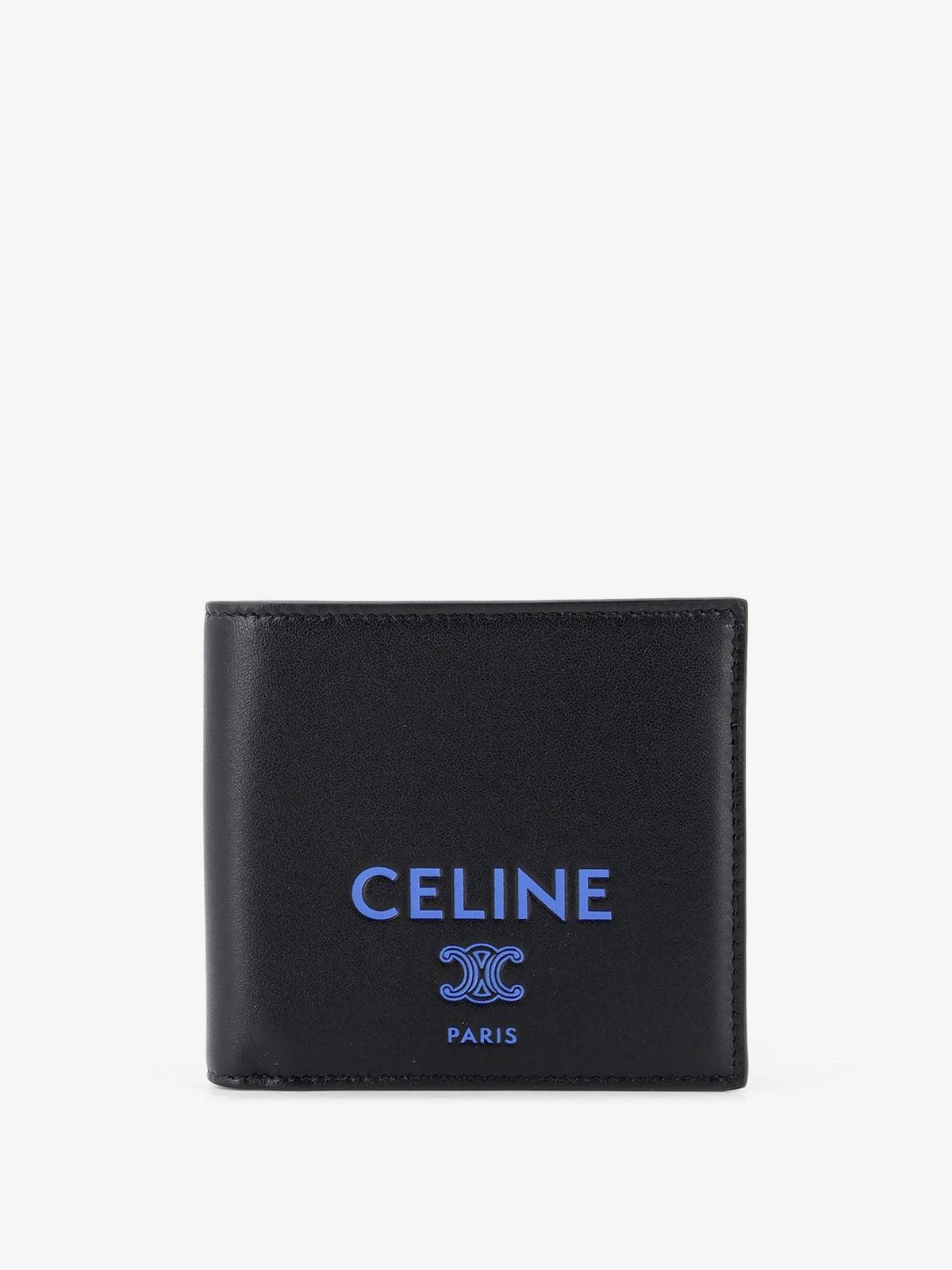 Celine Leather bi-fold wallet - Blackultrablue