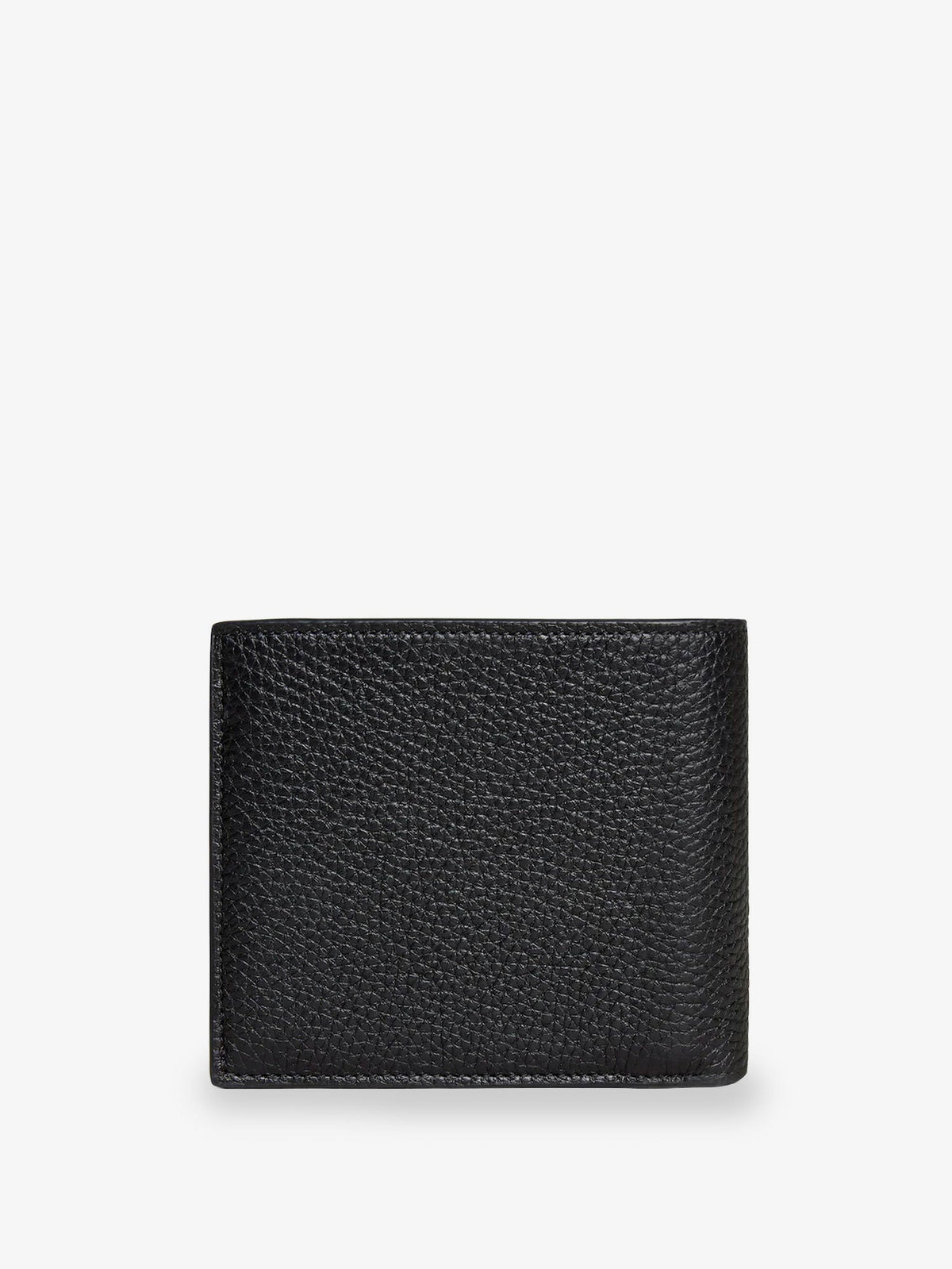 Celine Leather Bi-Fold Wallet with Coin - Black