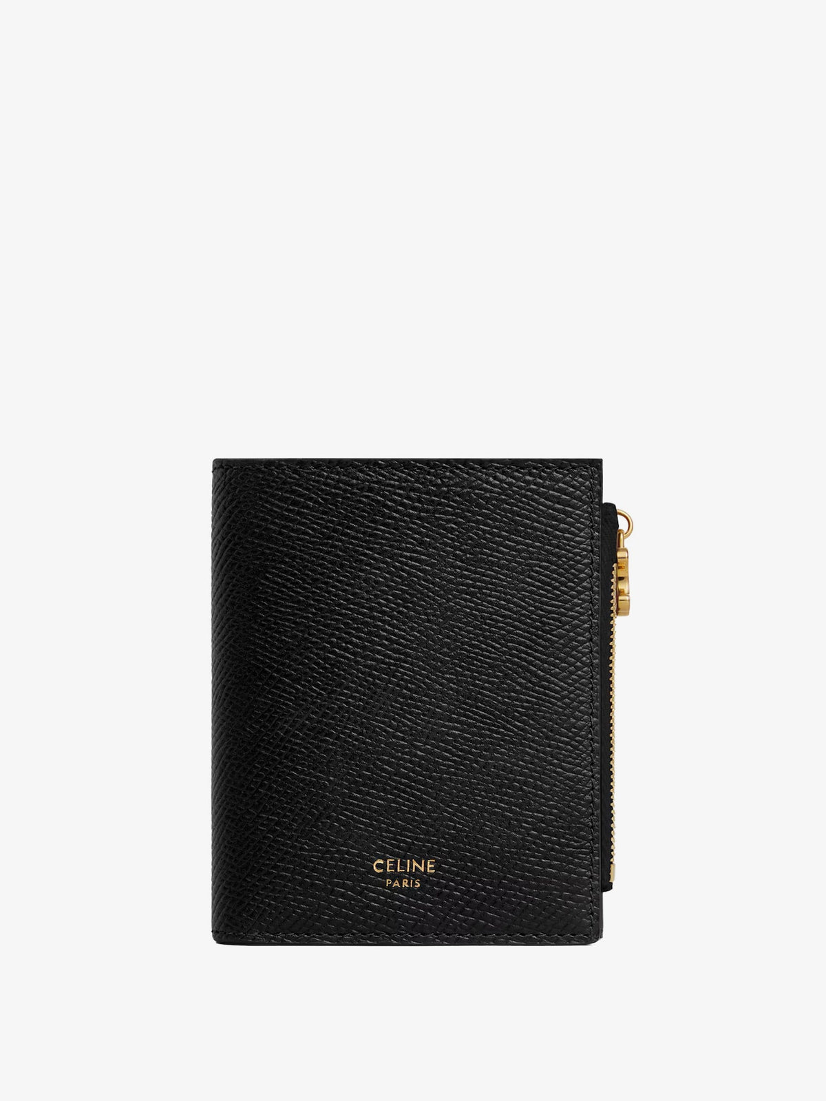 Celine Compact wallet with Triomphe charm - Black