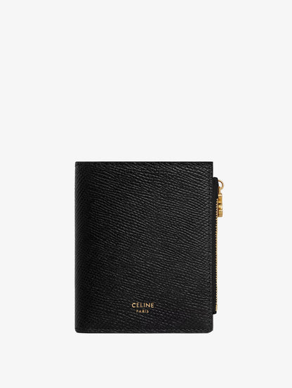 Celine Compact wallet with Triomphe charm - Black