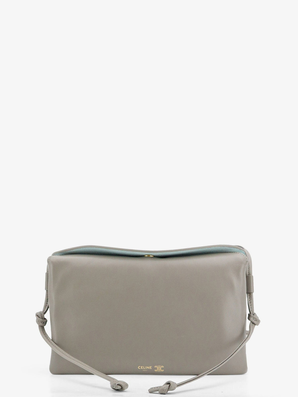 Celine Trio leather crossbody bag - Lightgraphite
