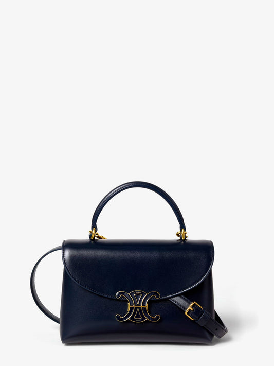 Celine Teen Nino handbag in smooth satin calfskin - Ink Blue