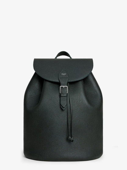 Celine Folco leather backpack - Night Green