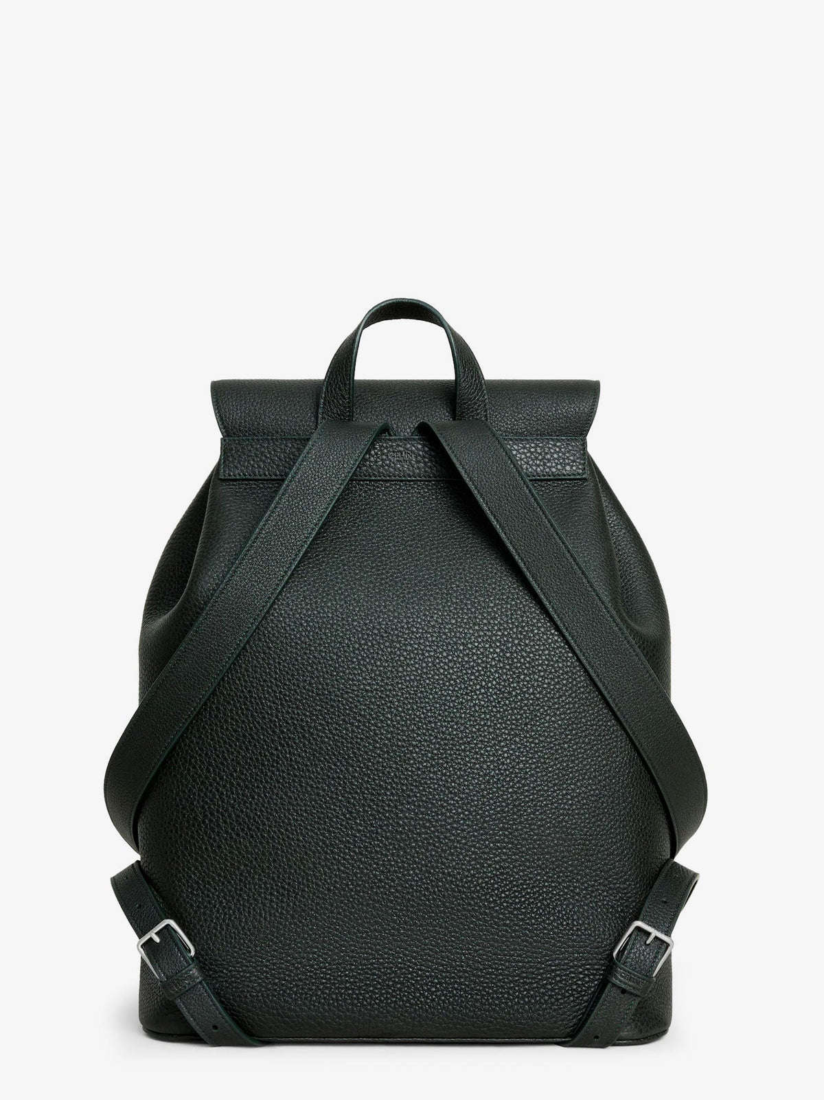 Celine Folco leather backpack - Night Green