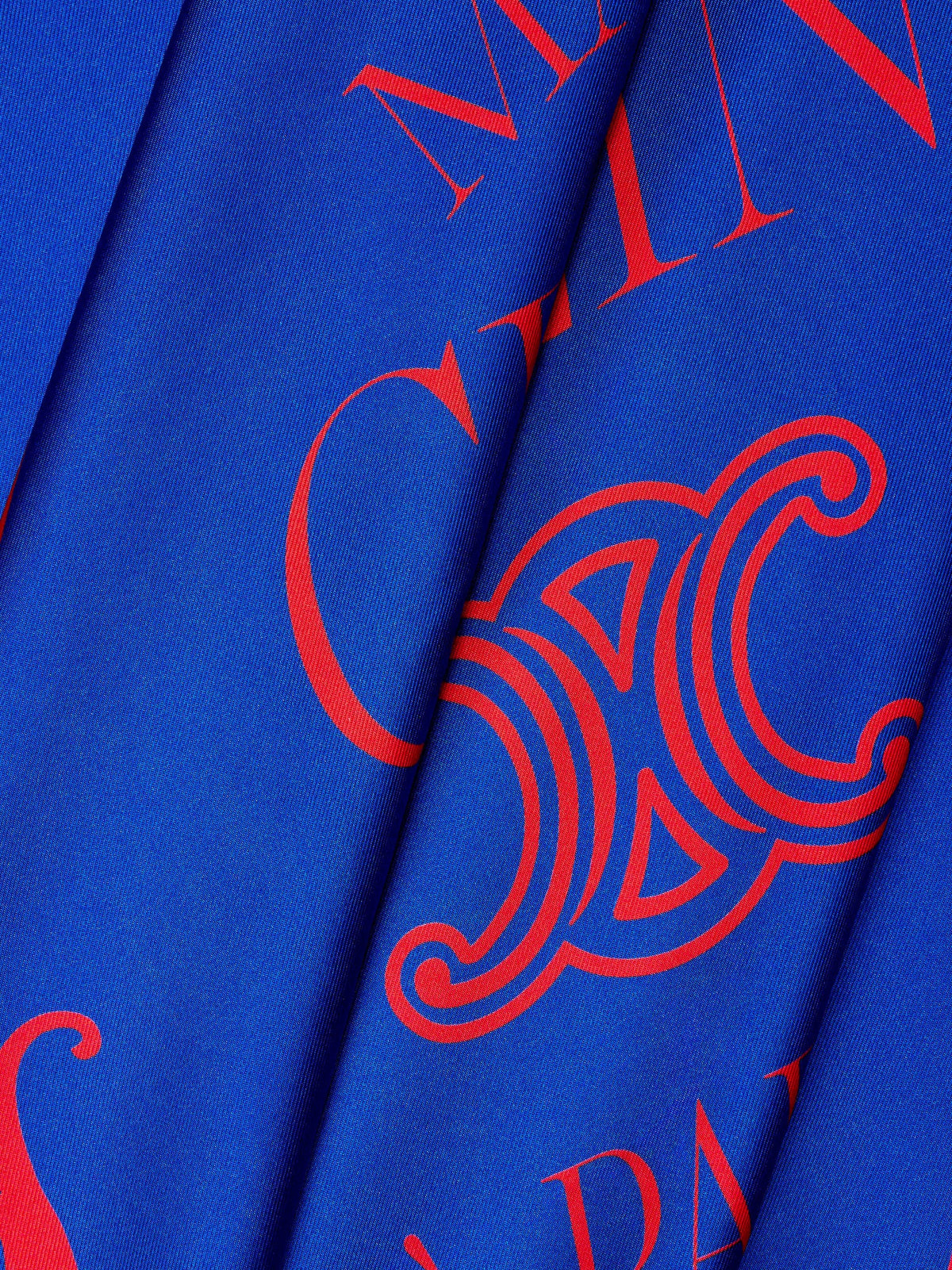 Celine Maison 90 Silk Foulard - Redblue