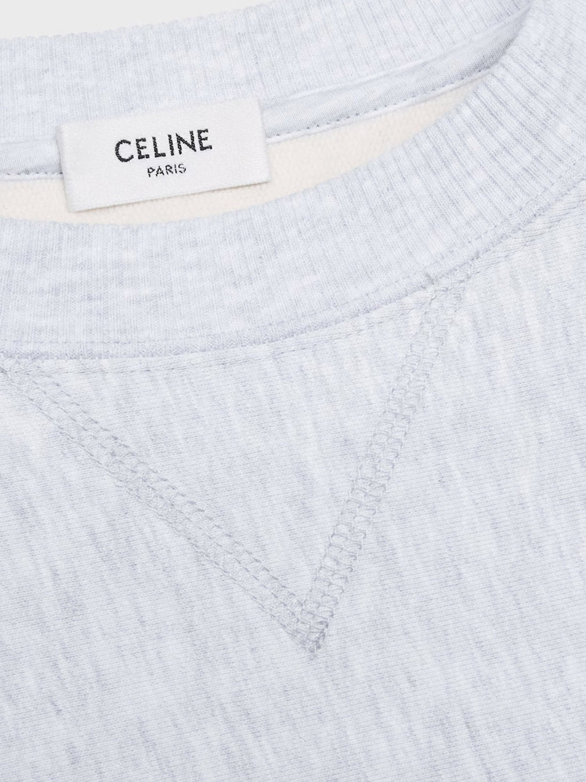 Celine Cotton sweatshirt - Palegreyblack