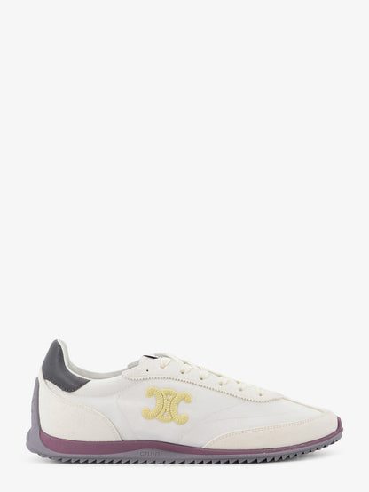 Celine Racer nylon and suede sneakers - Opticwhitegrey