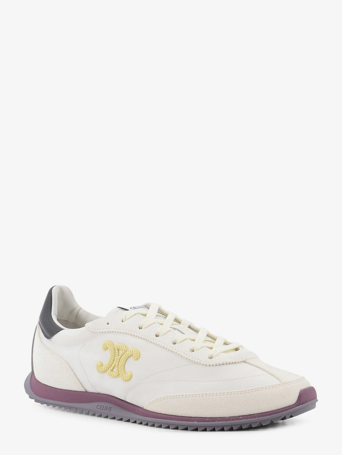 Celine Racer nylon and suede sneakers - Opticwhitegrey