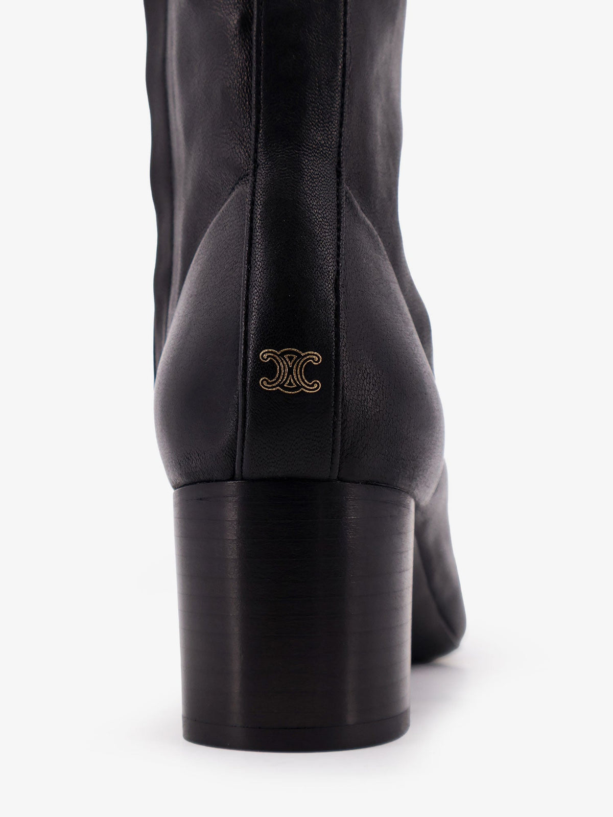 Celine Cheri leather boots - Black