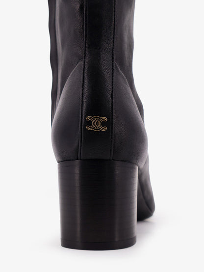 Celine Cheri leather boots - Black