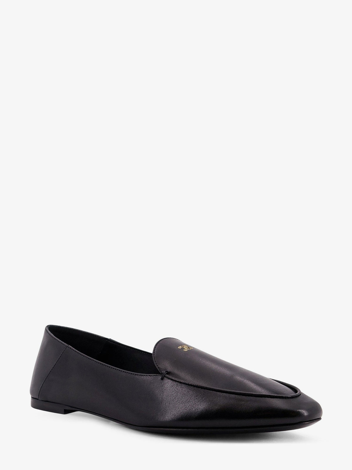 Celine Aura slip-on leather loafers - Black