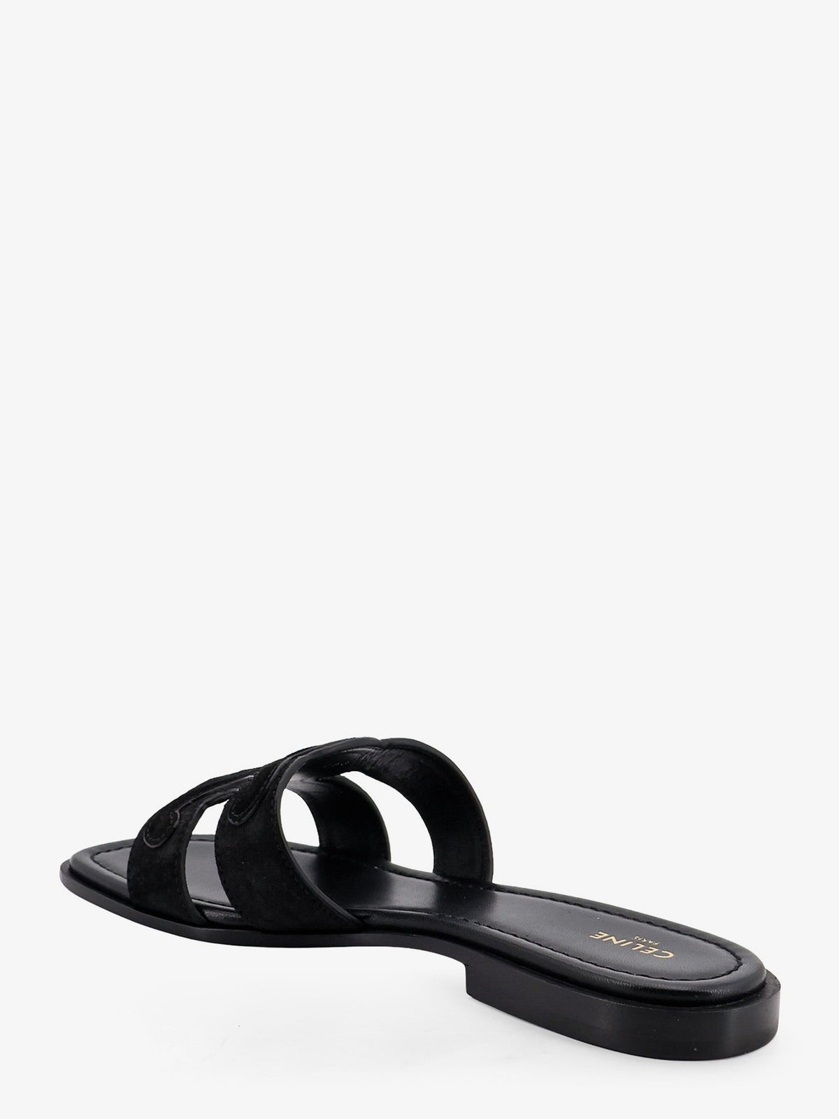 Celine Marina suede sandals with Triomphe logo - Black