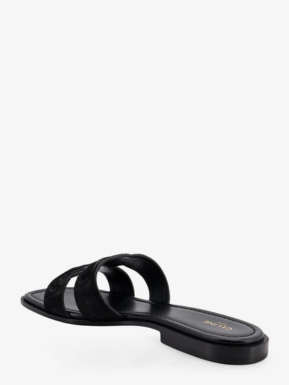 Celine Marina suede sandals with Triomphe logo - Black