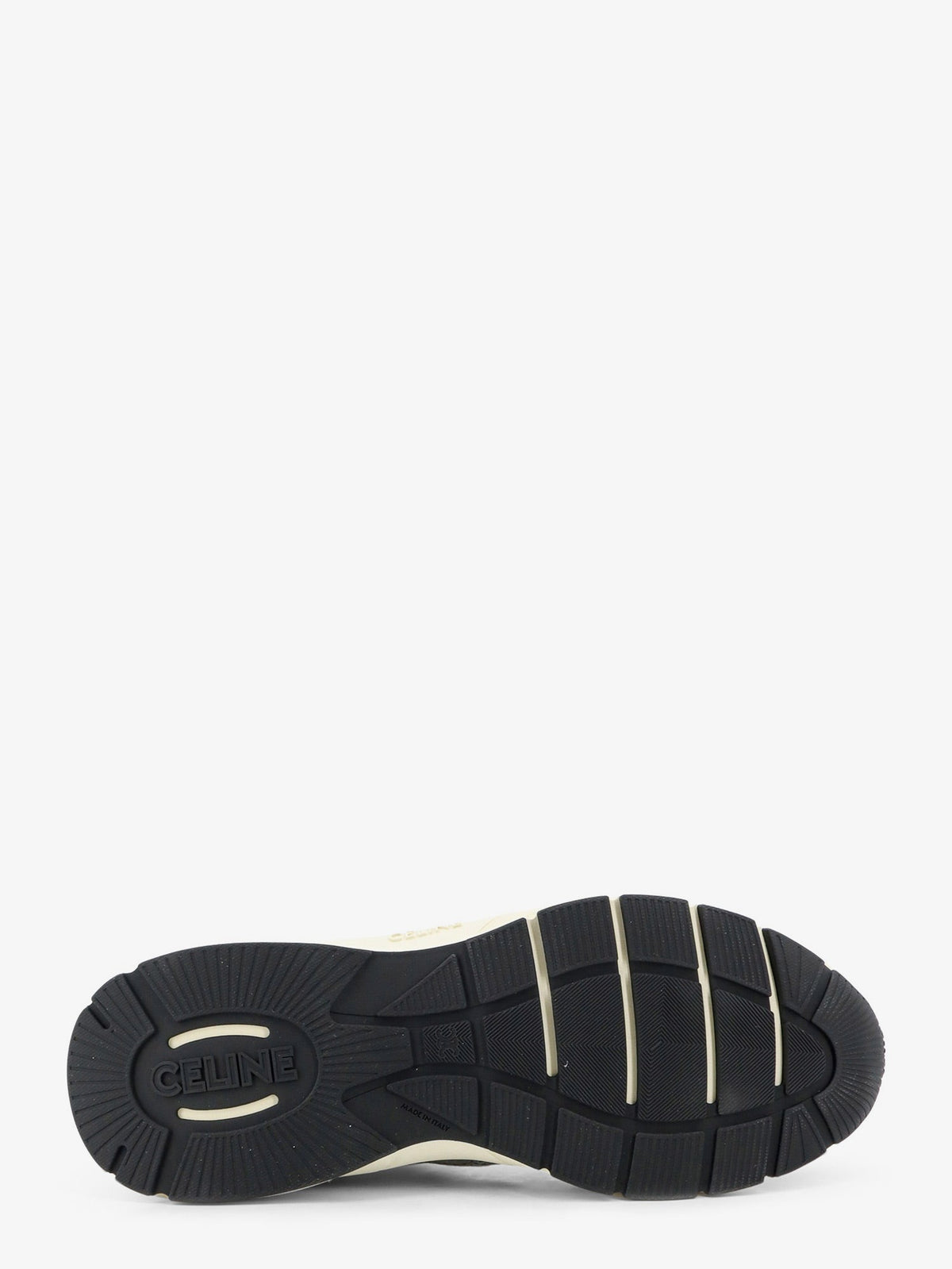 Celine Runner mesh and suede sneakers with side logo - Greyecru