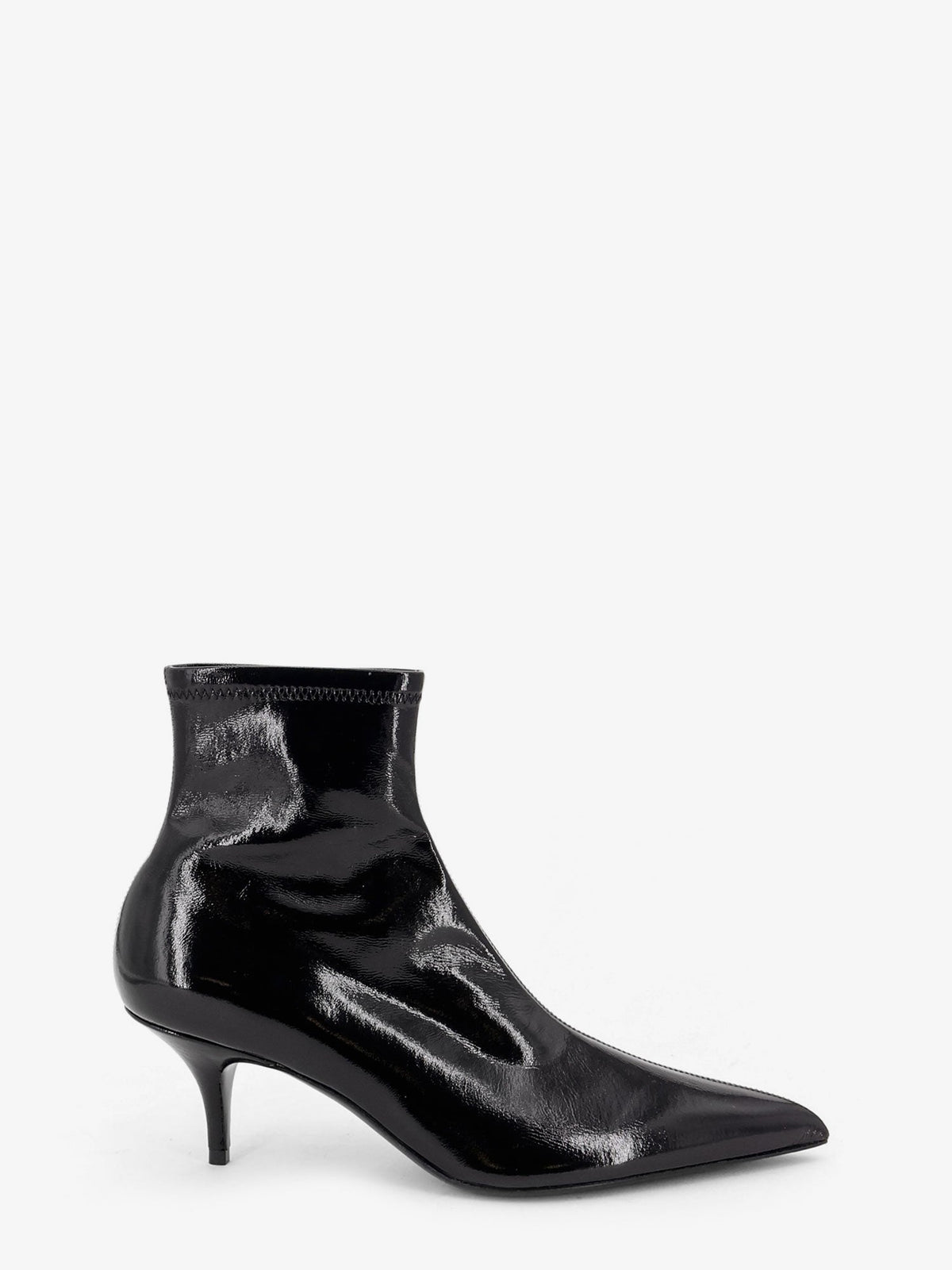 Celine Fitted sleek stretch patent leather boots - Black