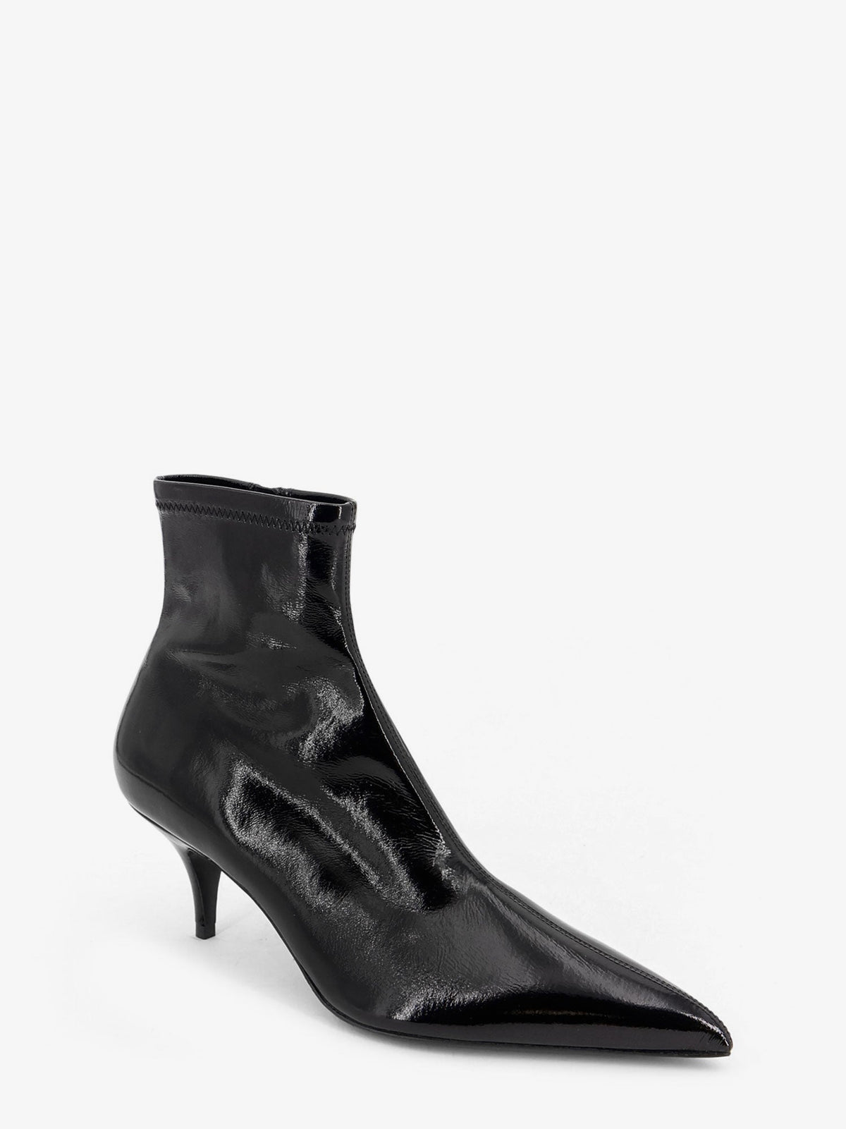 Celine Fitted sleek stretch patent leather boots - Black